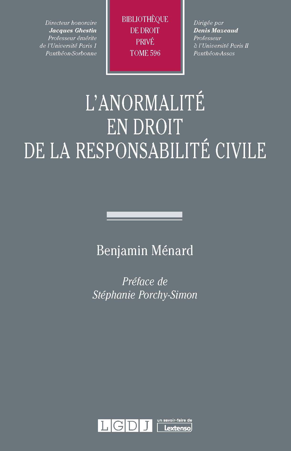 T596 – L’anormalité en droit de la responsabilité civile