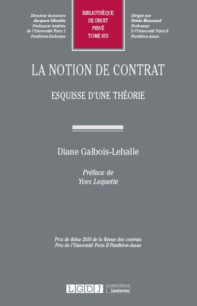 T603 – La notion de contrat