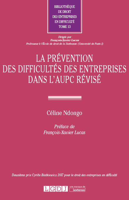T13 – La prévention des difficultés des entreprises dans l’AUPC révisé