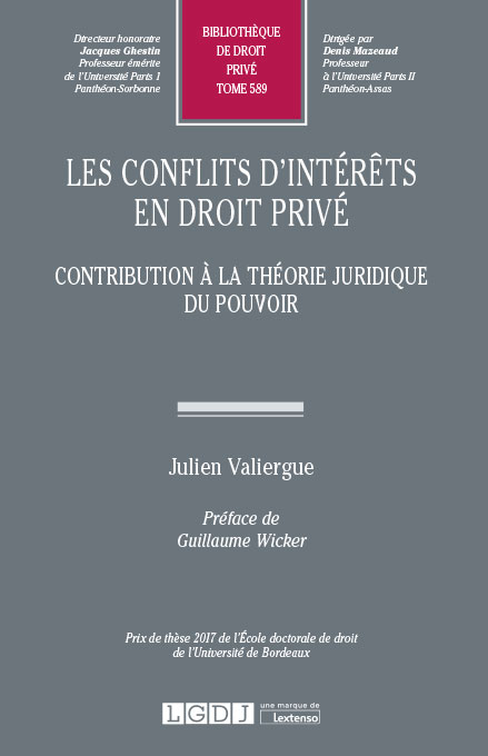 T589 – Les conflits d’intérêts en droit privé