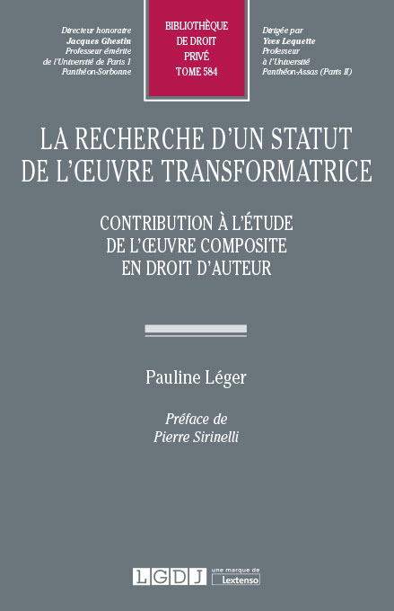 T584 – La recherche d’un statut de l’oeuvre transformatrice