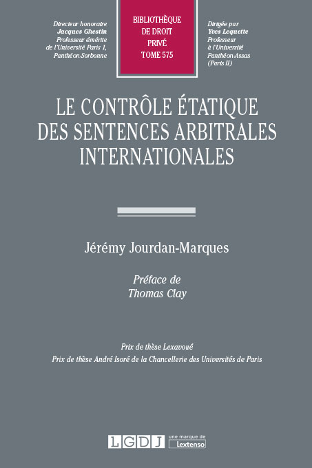 T575 – Le contrôle étatique des sentences arbitrales internationales