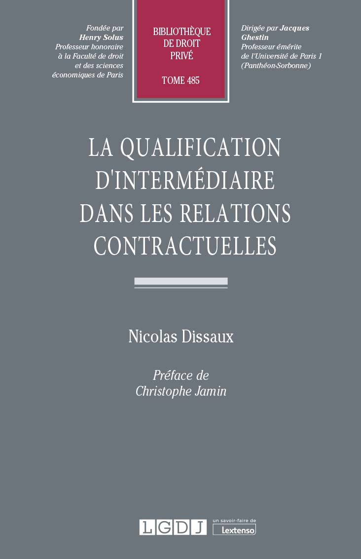 T485 – La qualification d’intermédiaire dans les relations contactuelles