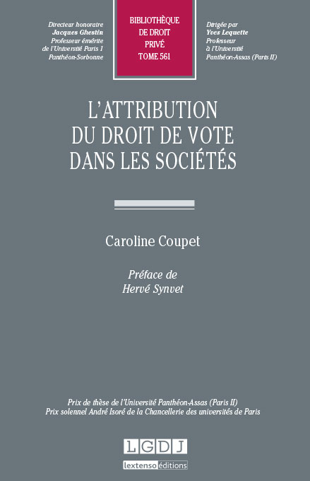 T561 – L’attribution du droit de vote dans les sociétés