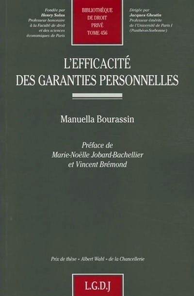 L’efficacité des garanties personnelles