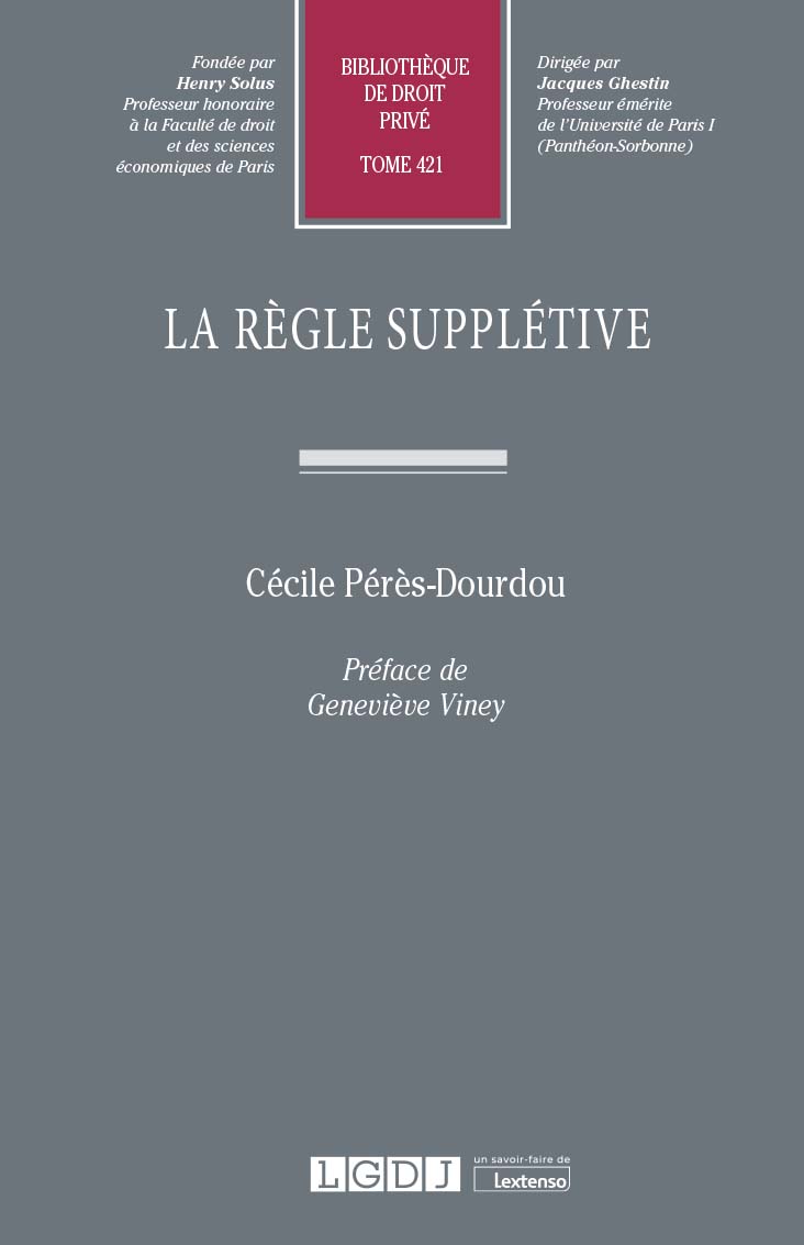 T421 – La règle supplétive