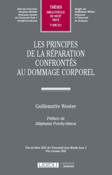 T631 – Les principes de la réparation confrontés au dommage corporel