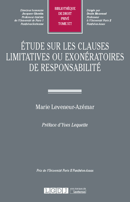 T577 – Etude sur les clauses limitatives ou exonératoires de responsabilité