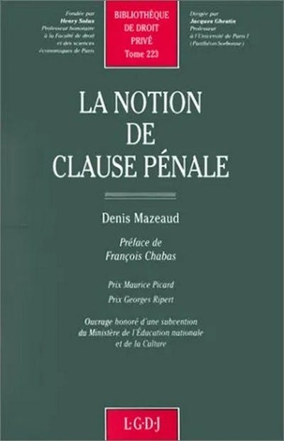 T223 – La notion de clause pénale