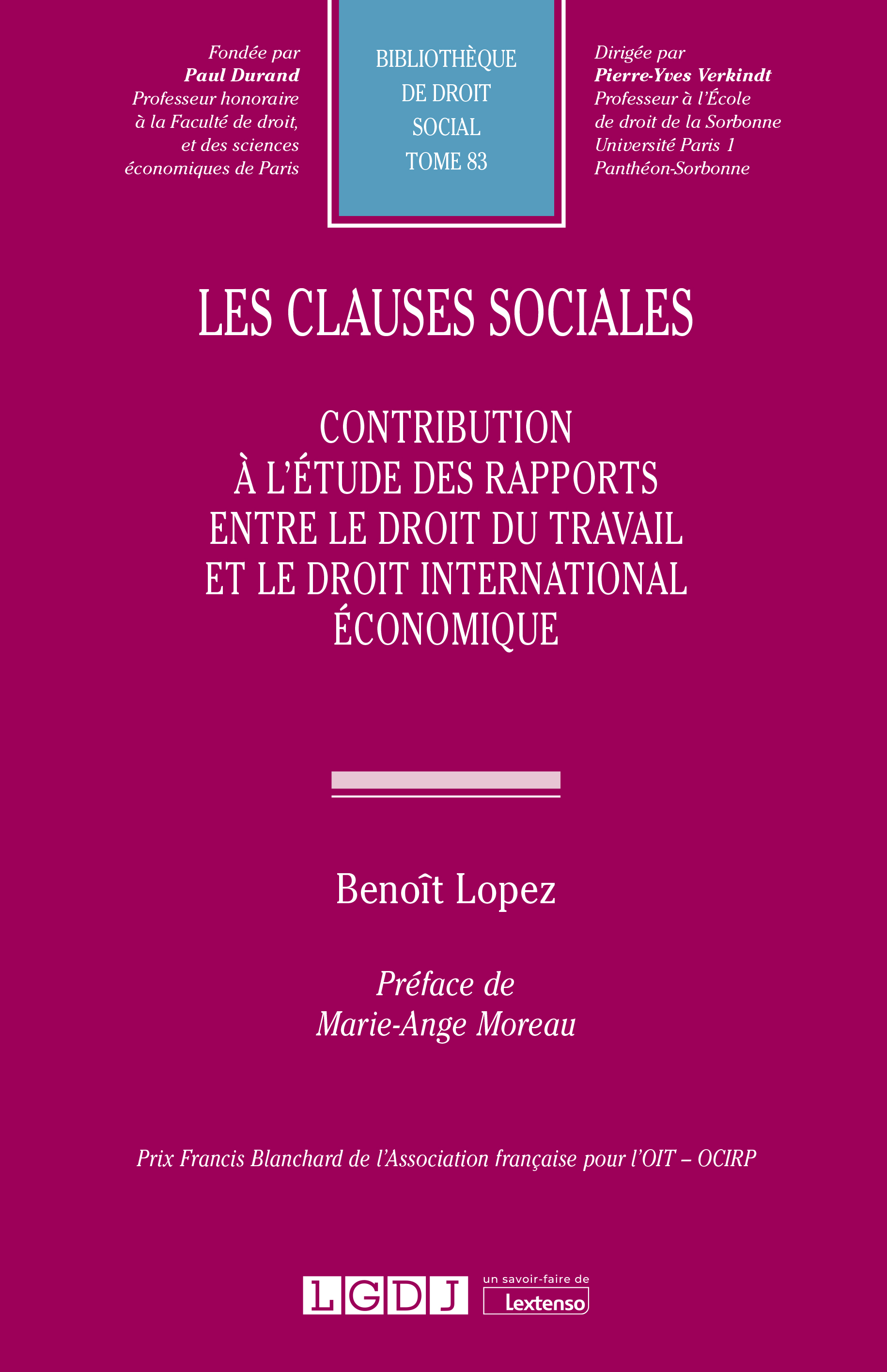 T83 – Les clauses sociales