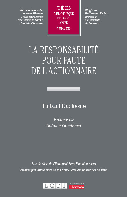 T636 – La responsabilité pour faute de l’actionnaire
