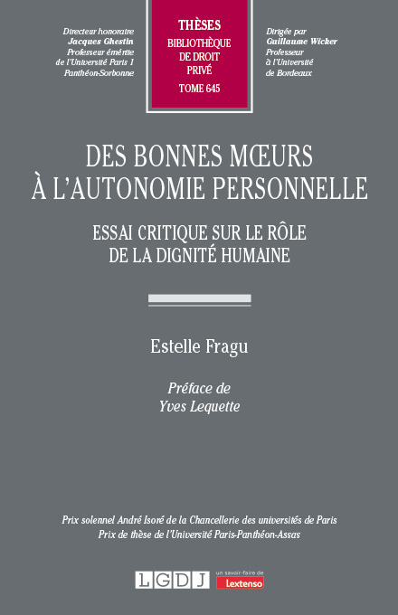 T645 – Des bonnes mœurs à l’autonomie personnelle
