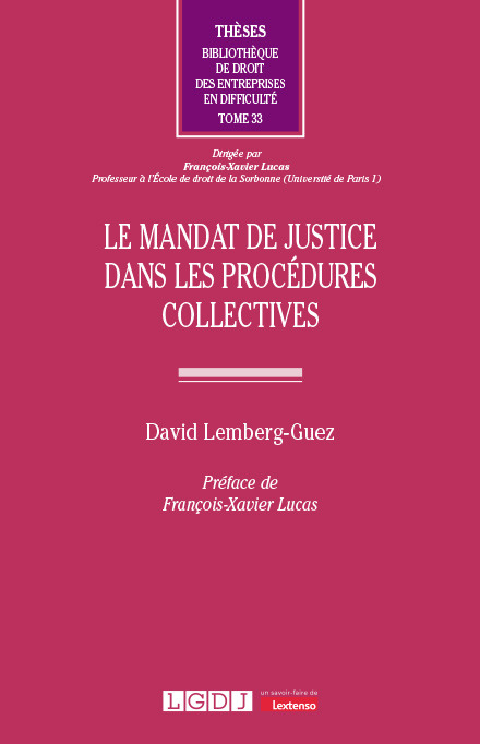 T33 – Le mandat de justice dans les procédures collectives