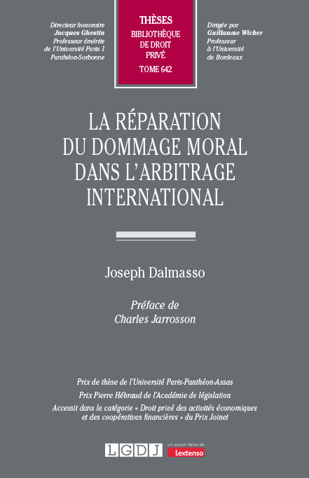 T642 – La réparation du dommage moral dans l’arbitrage international