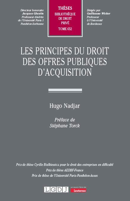 T652 – Les principes du droit des offres publiques d’acquisition
