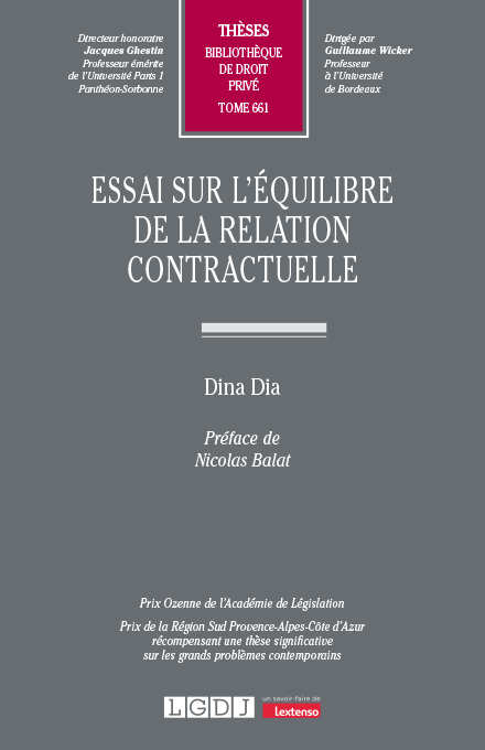 T661 - Essai sur l'équilibre de la relation contractuelle - 