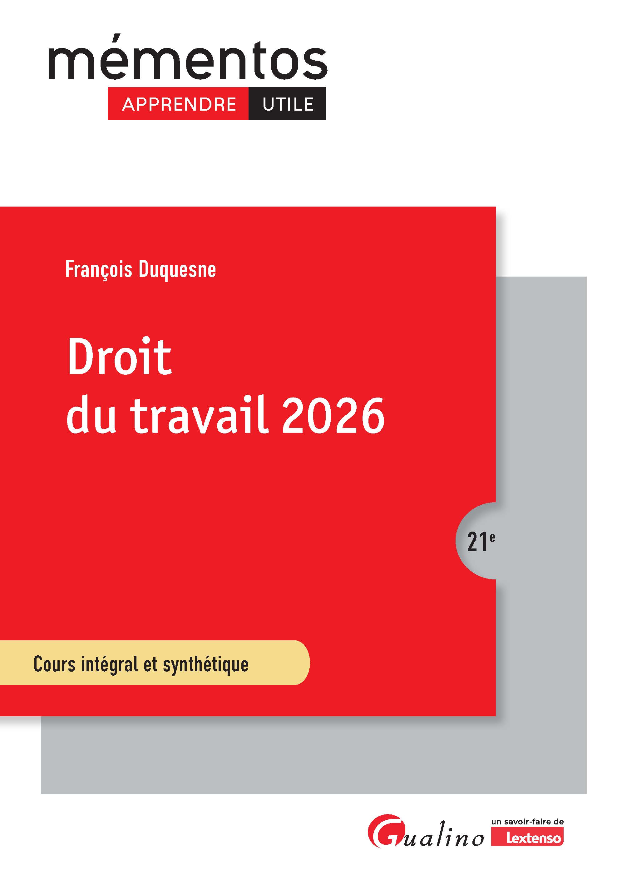 Droit du travail 2026 - 