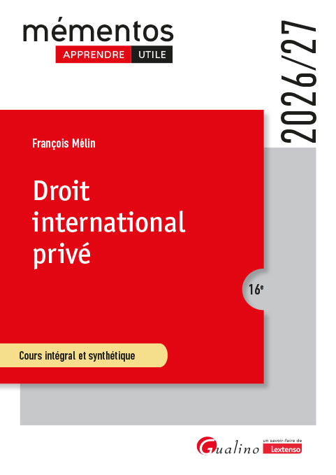 Droit international privé - 