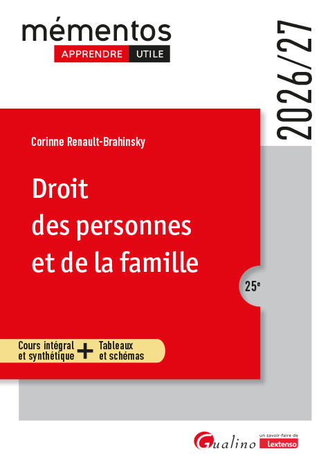Droit des personnes et de la famille - 
