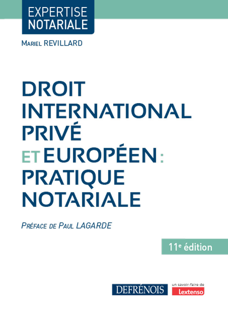 Droit international privé et européen : pratique notariale - 